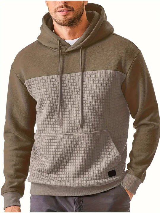 Darius – Quilted Casual Hoodie for Men