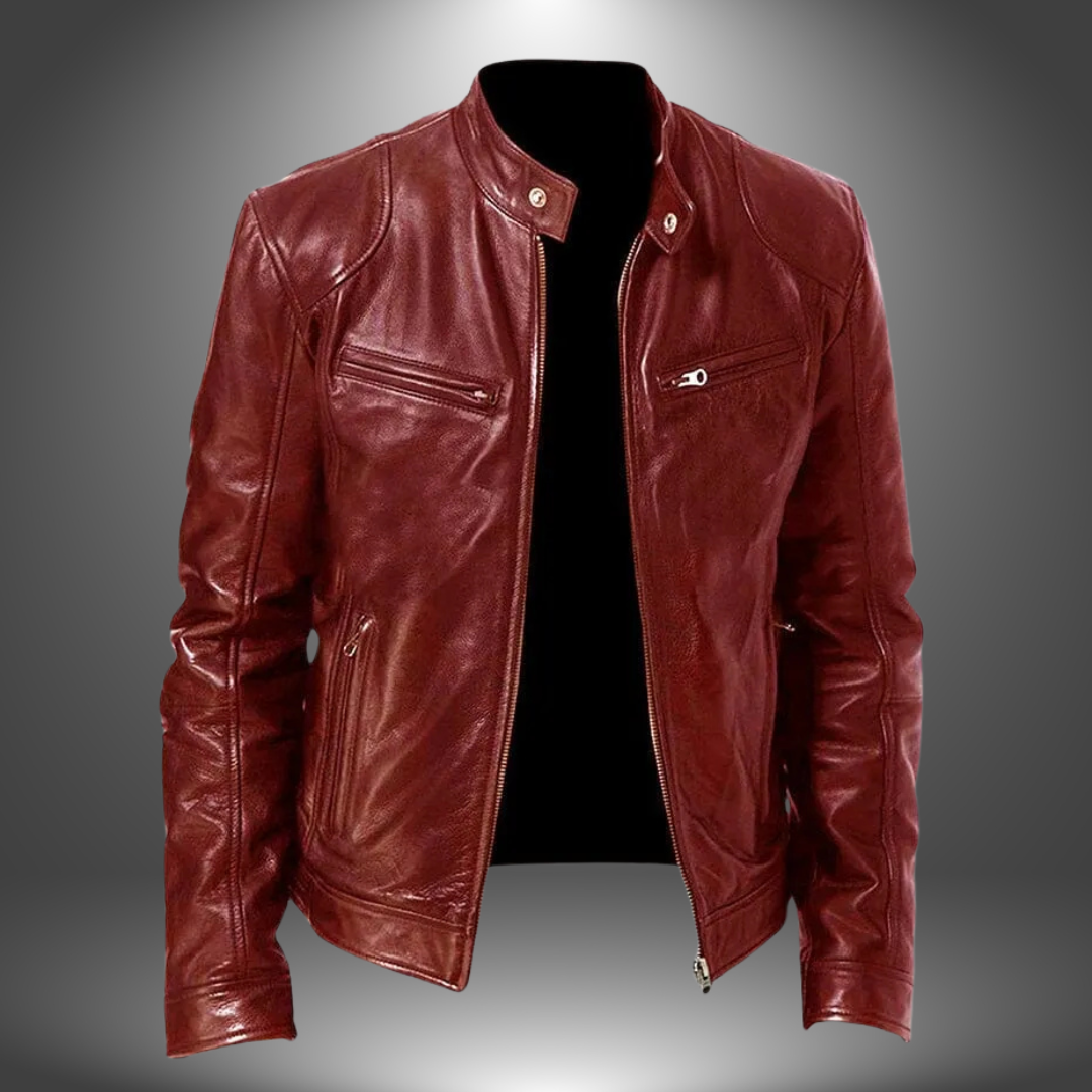 Damon – Classic Leather Jacket for Men