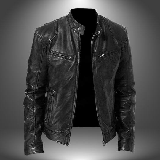 Damon – Classic Leather Jacket for Men