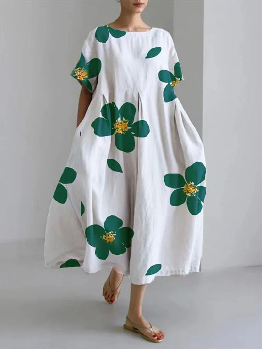Cecilie – Elegant floral dress for any occasion with style and floating comfort