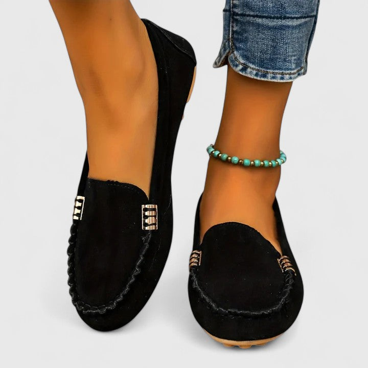 Alvanna – Soft Suede Moccasin Loafers for Women