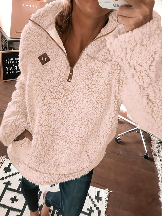 Farima – Plush Sherpa Pullover for Women