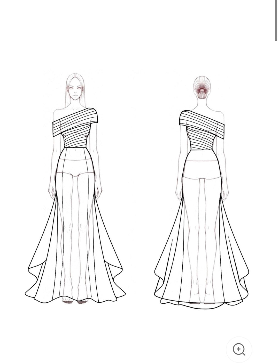 Melora – Sheer Off-Shoulder Black Gown