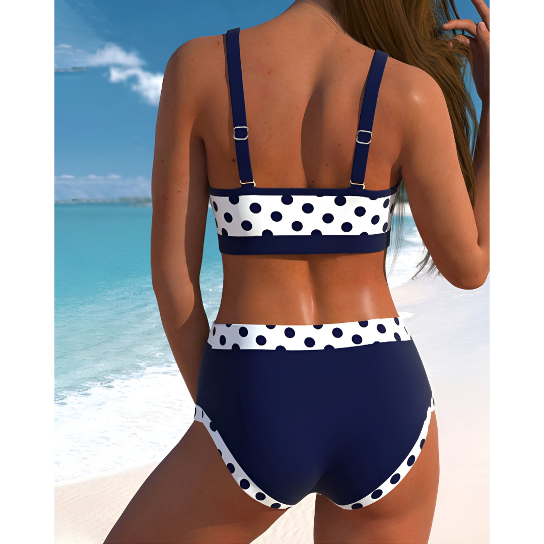 Becca – Polka Dot Bow Bikini Set