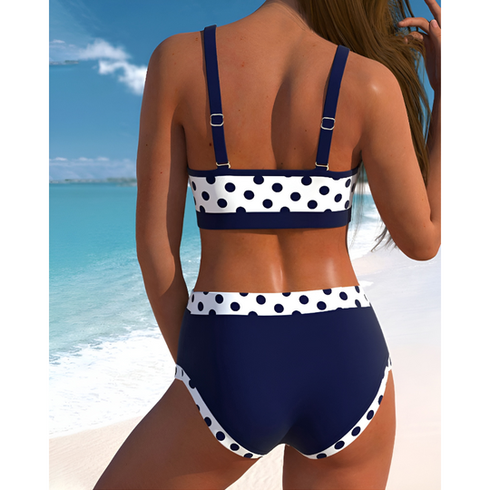 Becca – Polka Dot Bow Bikini Set