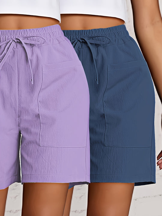 Mika – Lightweight Drawstring Shorts for Women