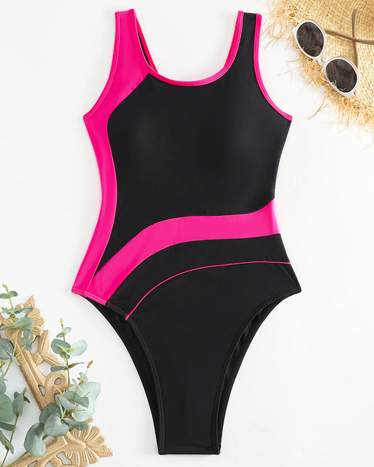 Melania – Contour Panel One-Piece Swimsuit for Women