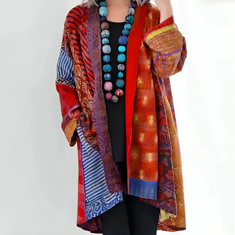 Aniyah – Bohemian Patchwork Kimono for Women
