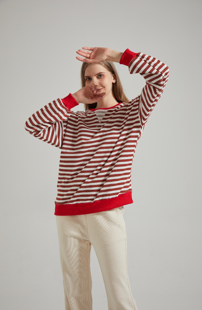 Frederika™ | Oversized Striped Sweater