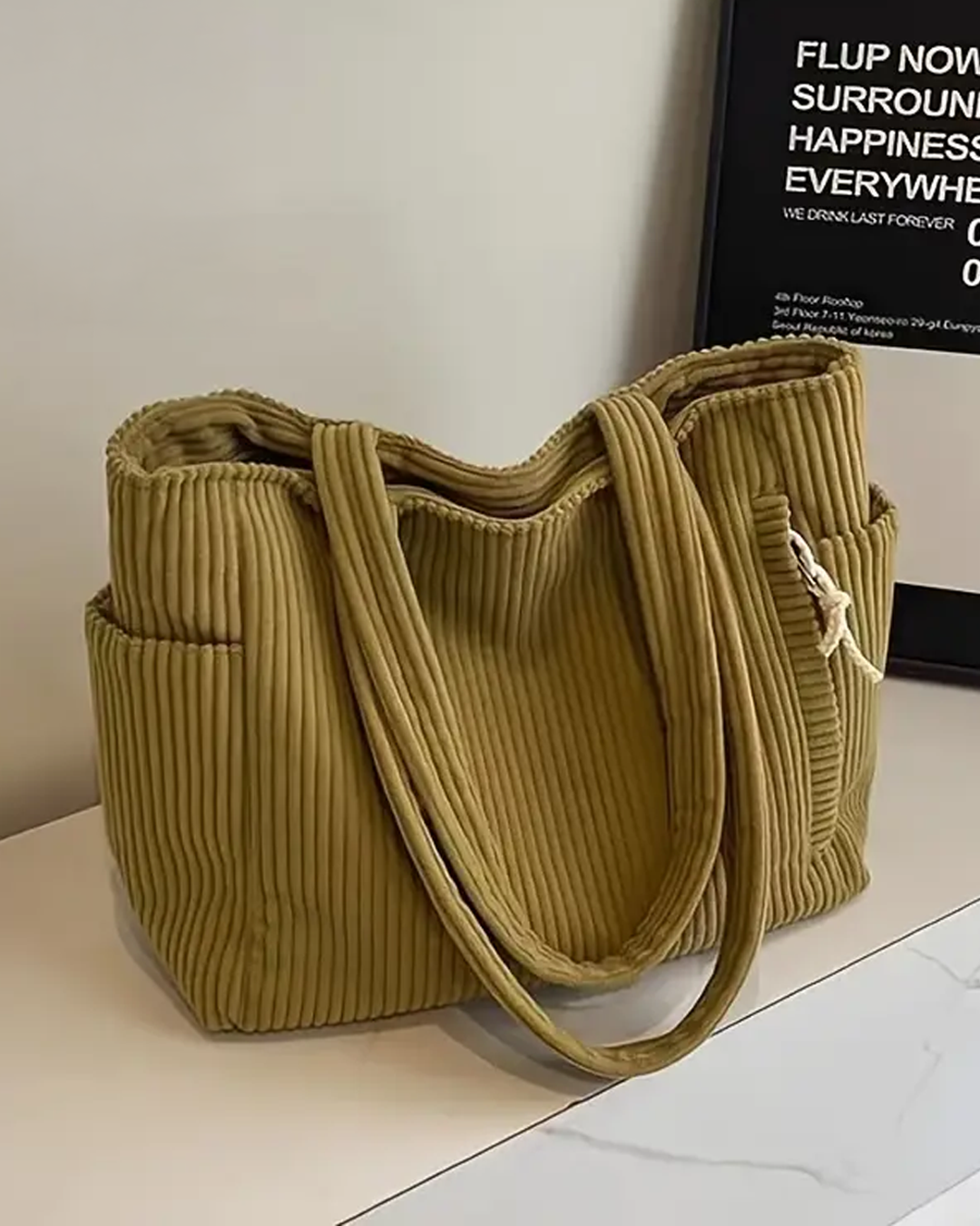 Rosina – Corduroy Tote Bag for Women