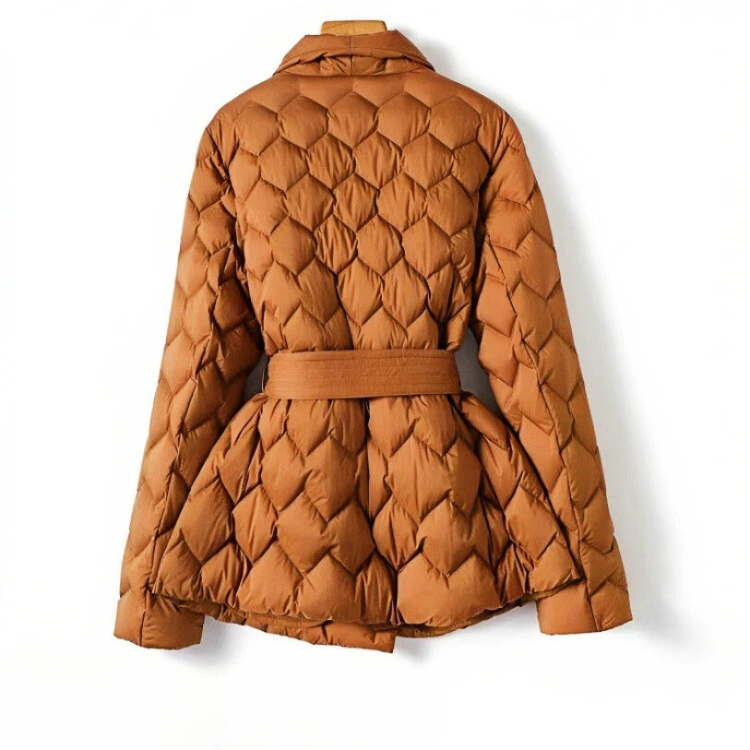 Clara – Belted Quilted Winter Jacket for Women