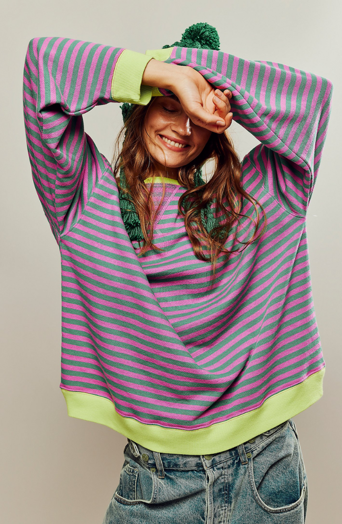 Frederika™ | Oversized Striped Sweater