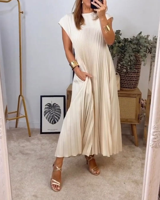 Morgan – Sleeveless Pleated Maxi Dress