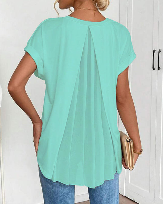 Casavie – FlowEase Pleated Tunic Tee