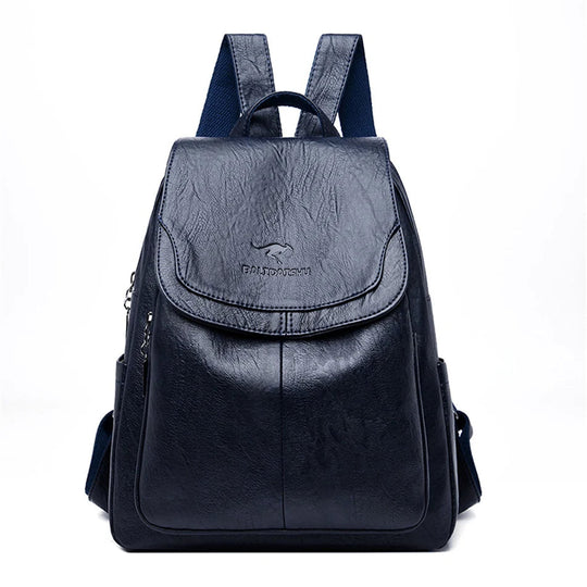 Cyia – Classic Leather Backpack for Women