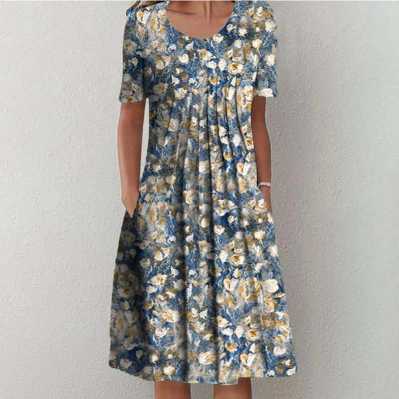 Florina | Graceful Bloom Midi Dress