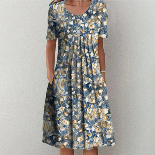 Florina | Graceful Bloom Midi Dress