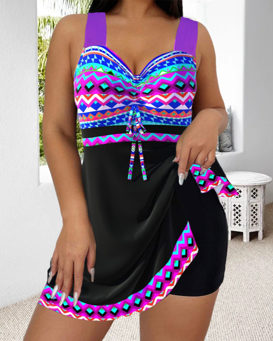 Niva – Tribal-Inspired Swim Dress for Women