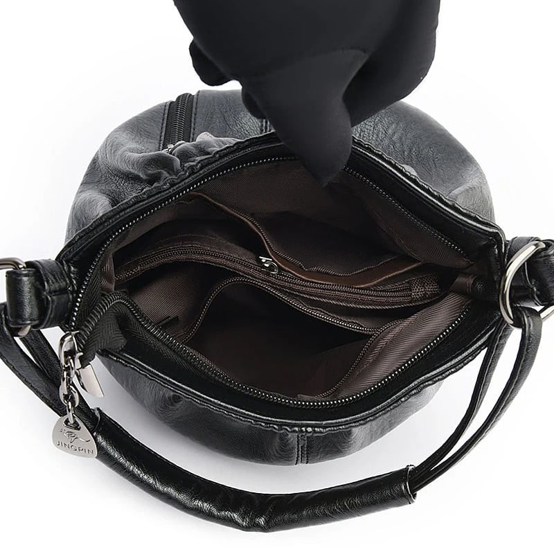 Felicity – Chic Multi-Pocket Leather Shoulder Bag for Women