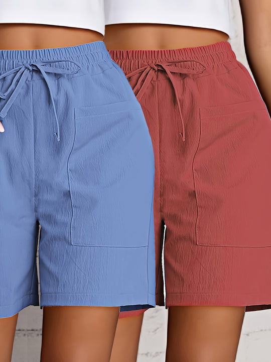Mika – Lightweight Drawstring Shorts for Women