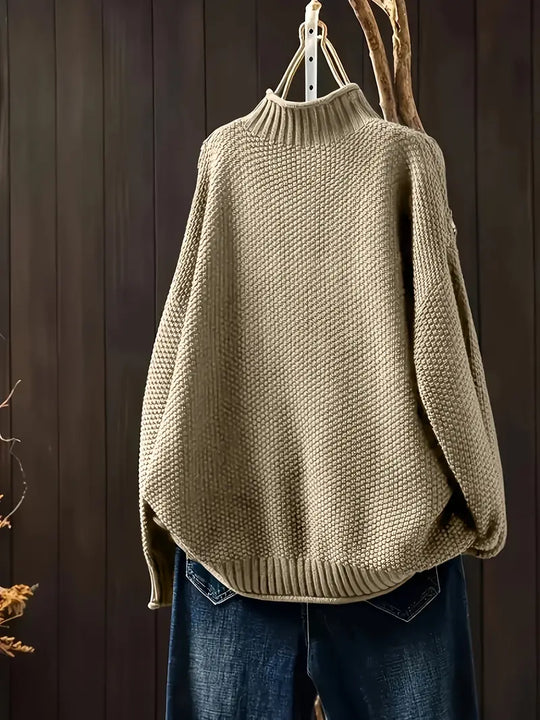 Magdalene – Chunky Knit Turtleneck Sweater for Women