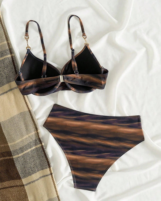 Yuliana – Marble Print Bikini Set for Woman