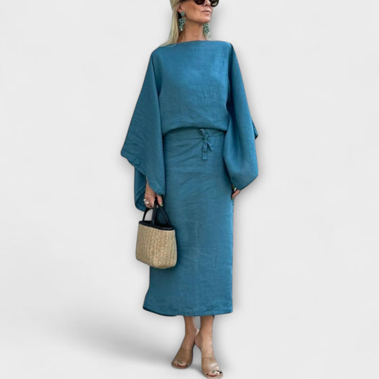 Talina – Kimono-Inspired Dress with Tie Detail