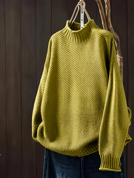 Magdalene – Chunky Knit Turtleneck Sweater for Women