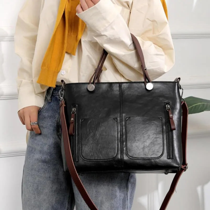 Amy – Sophisticated Leather Shoulder Bag