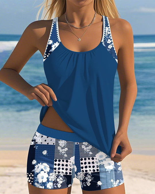 Teresa – Floral Patch Tankini for Women