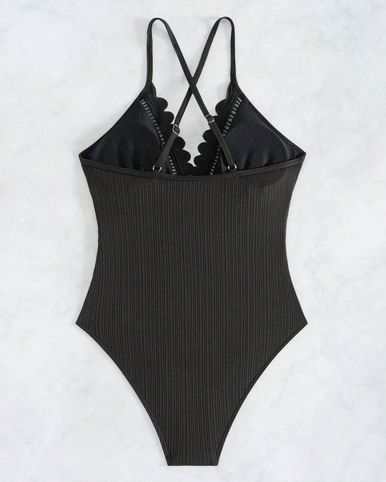 Tryphosa – Sculpted Lace One-Piece for Women