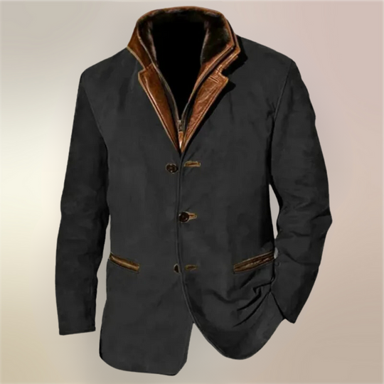 Caleb – Vintage Suede Blazer Jacket for Men