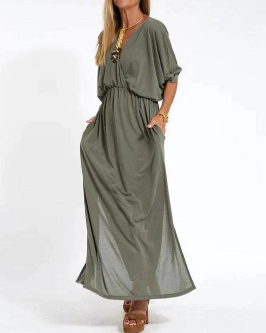Valira – Flowing Maxi Dress with Elastic Waist