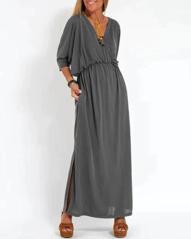 Valira – Flowing Maxi Dress with Elastic Waist