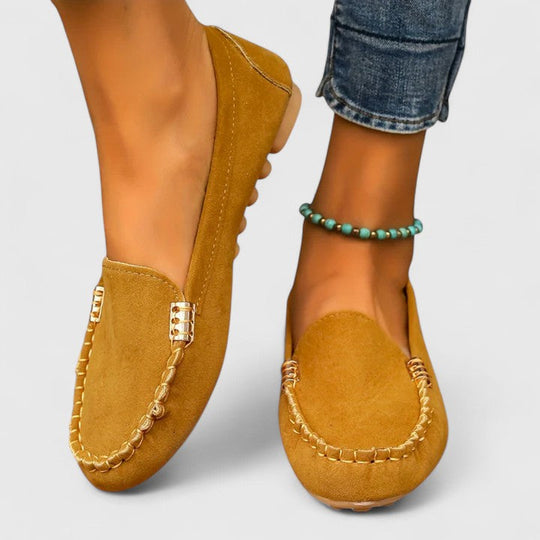 Alvanna – Soft Suede Moccasin Loafers for Women
