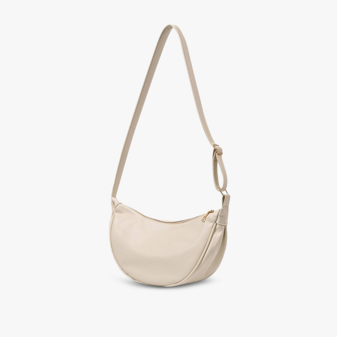 Theda – Crescent Leather Shoulder Bag for Women