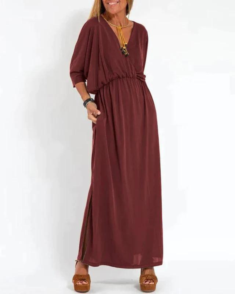 Valira – Flowing Maxi Dress with Elastic Waist