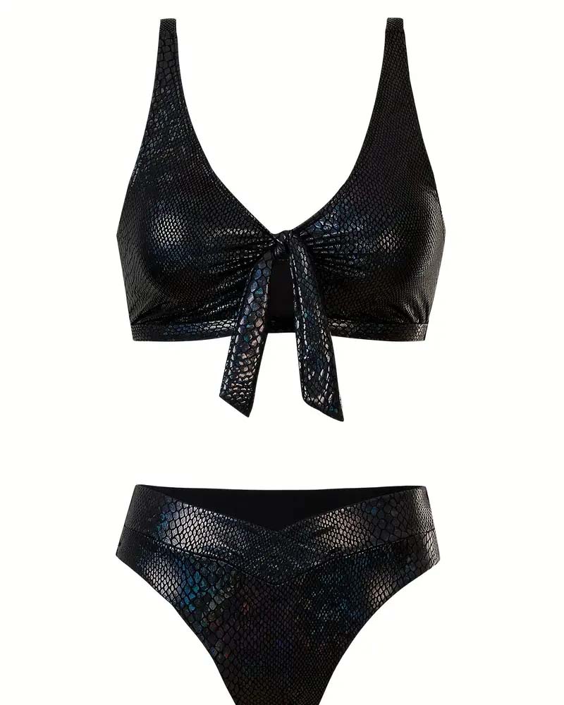 Zeva – Iridescent Knot Bikini Set