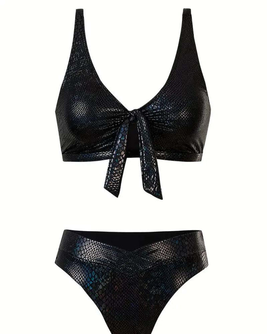 Zeva – Iridescent Knot Bikini Set