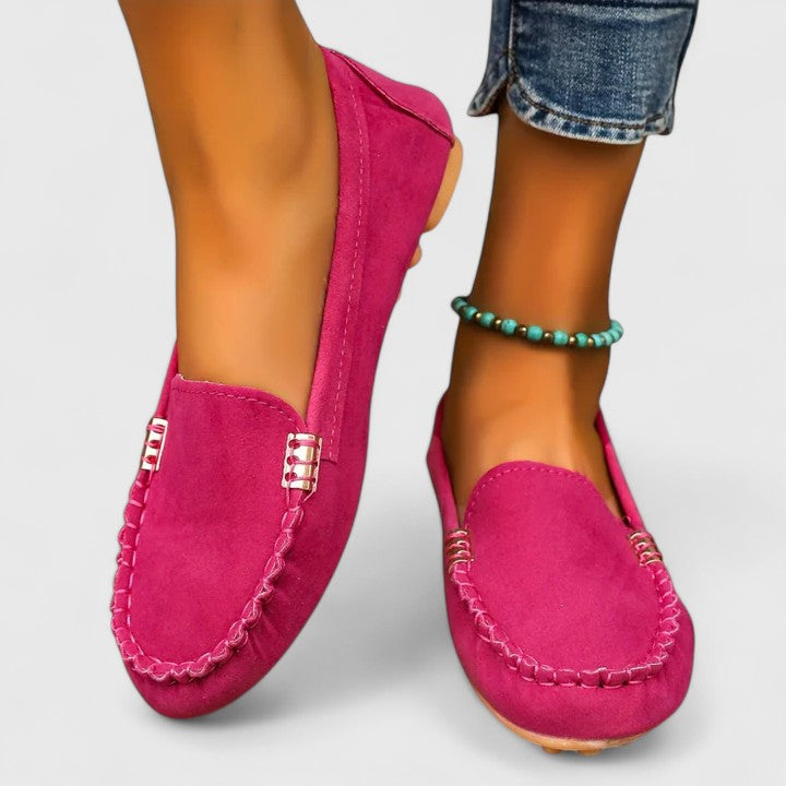 Alvanna – Soft Suede Moccasin Loafers for Women