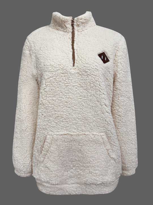 Farima – Plush Sherpa Pullover for Women