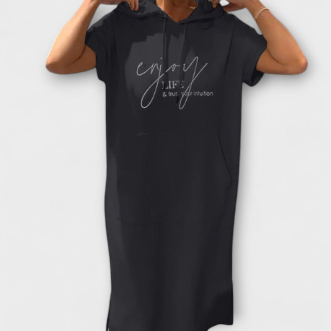 Daiselle – Casual Hooded Dress with Pockets