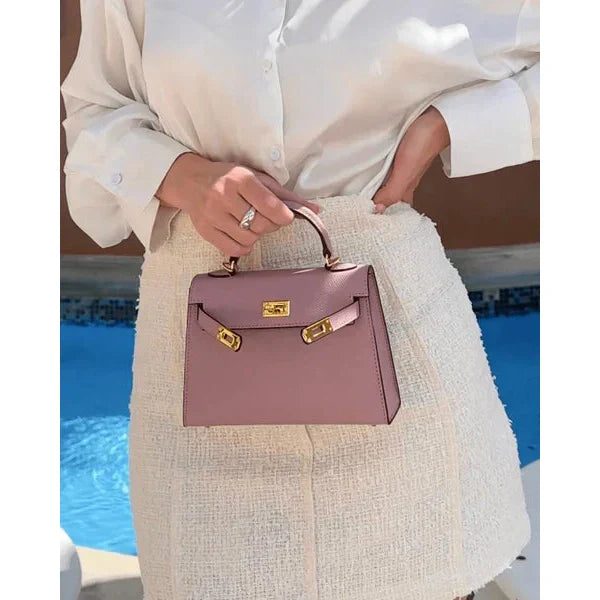 Sage – Elegant Structured Leather Handbag for Women