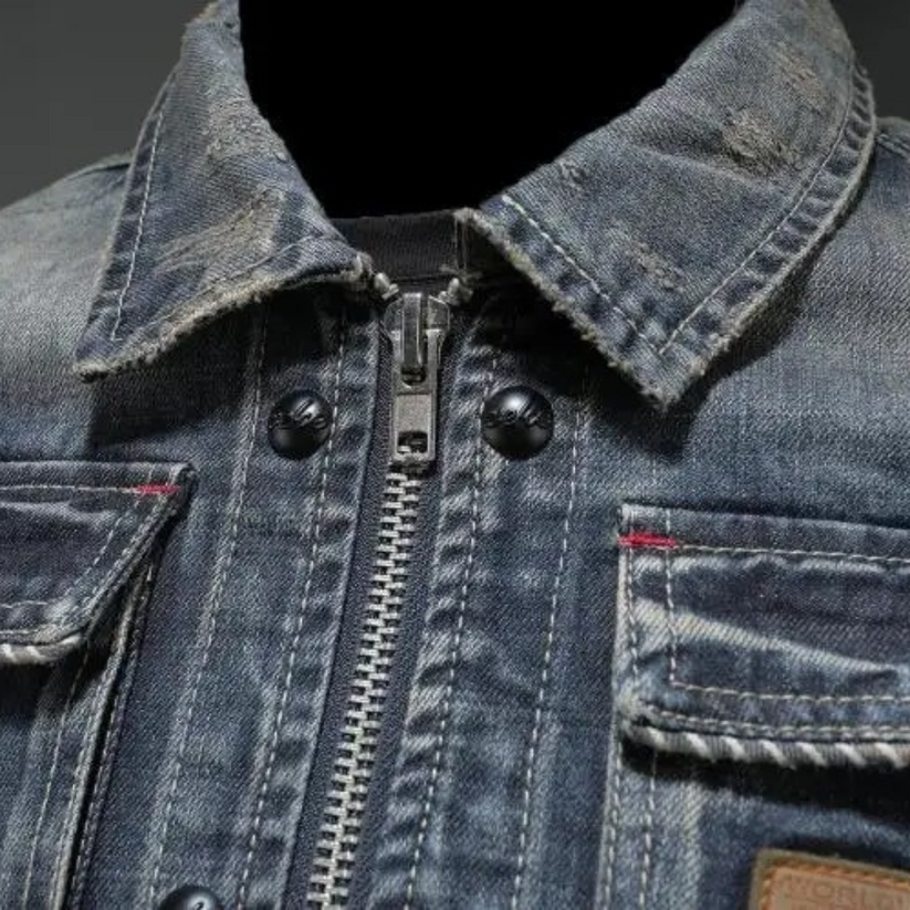 Ralph – Distressed Denim Jacket for Men