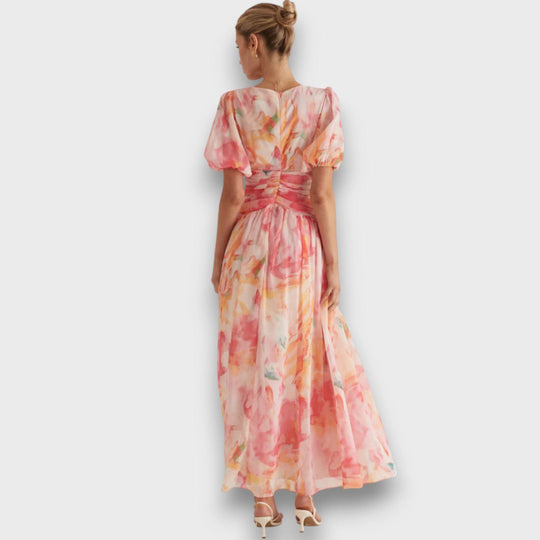 Aliréa – Flowing Maxi Dress with Watercolor Print