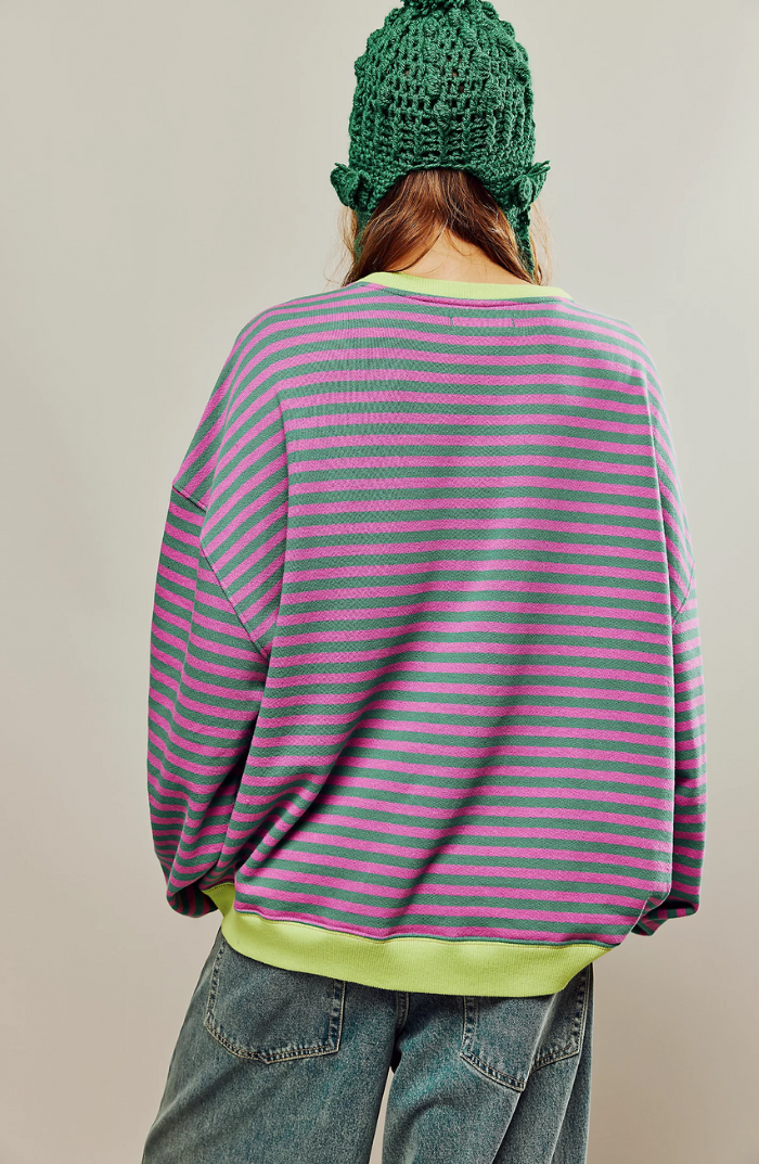 Frederika™ | Oversized Striped Sweater