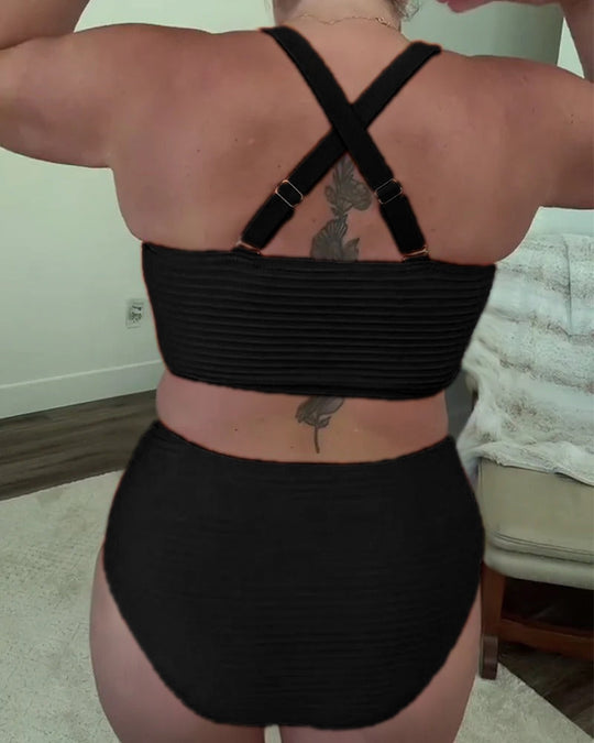 Brivaya – ContourTwist High-Waist Bikini Set