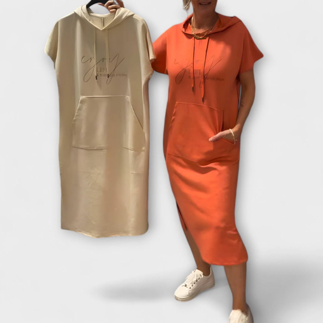 Daiselle – Casual Hooded Dress with Pockets