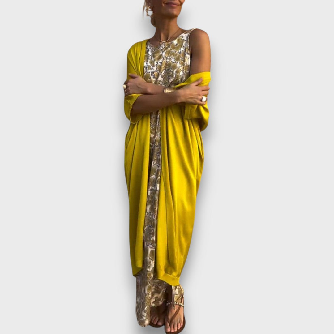 Isadora – Maxi Dress with Cardigan