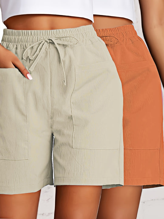 Mika – Lightweight Drawstring Shorts for Women